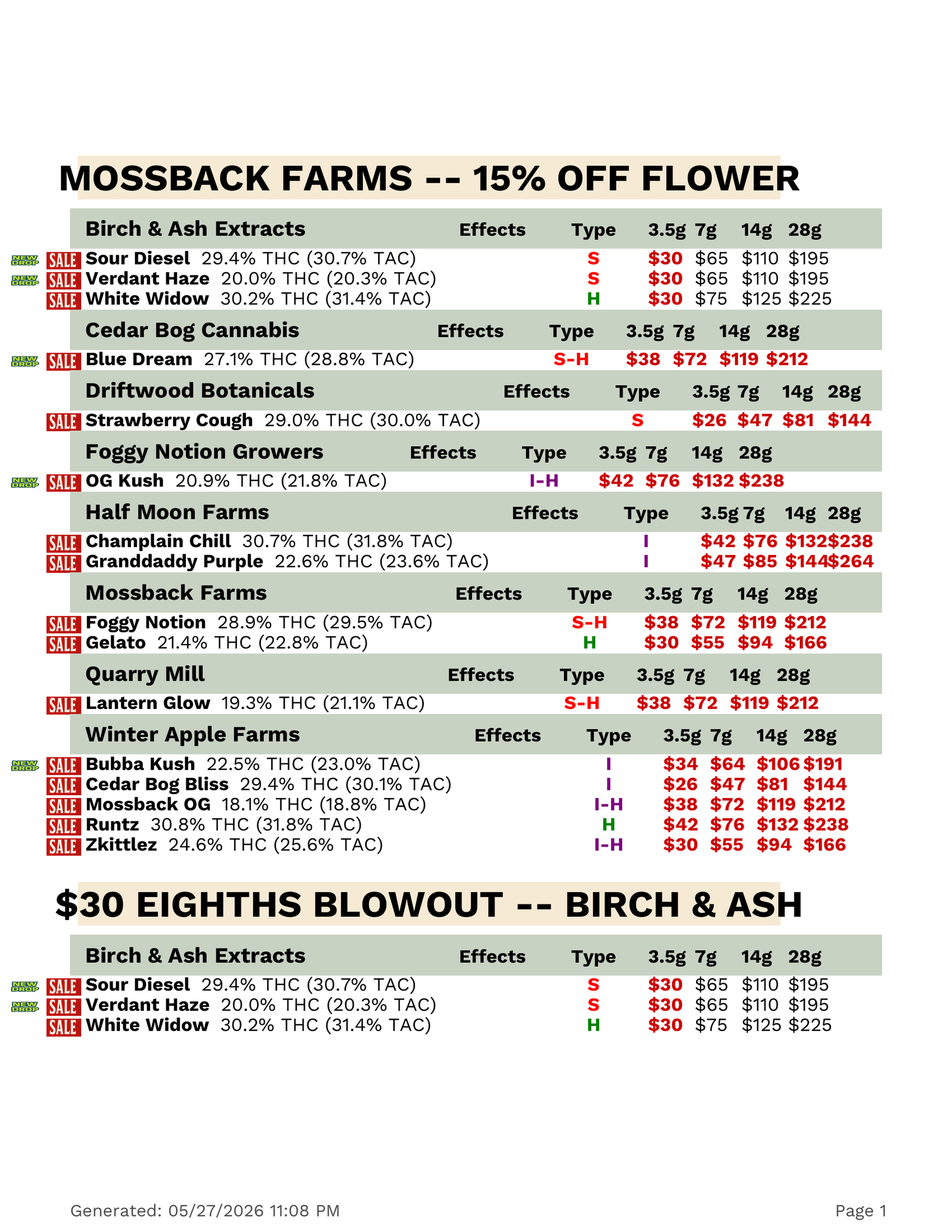 Discount campaign flyer
