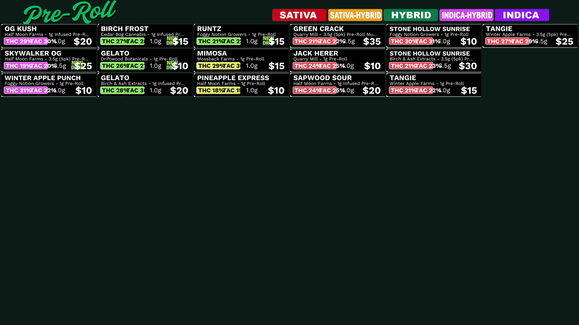 Deli / bud bar display